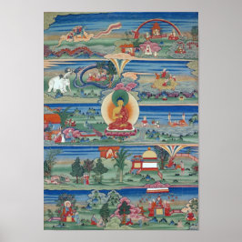 Póster Tanque butanés pintado de tanka de los cuentos de