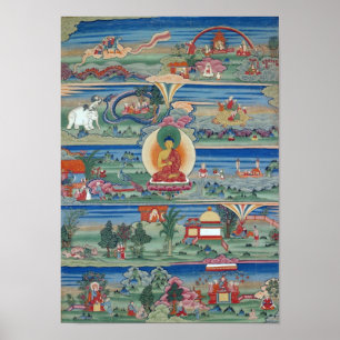 Póster Tanque butanés pintado de tanka de los cuentos de
