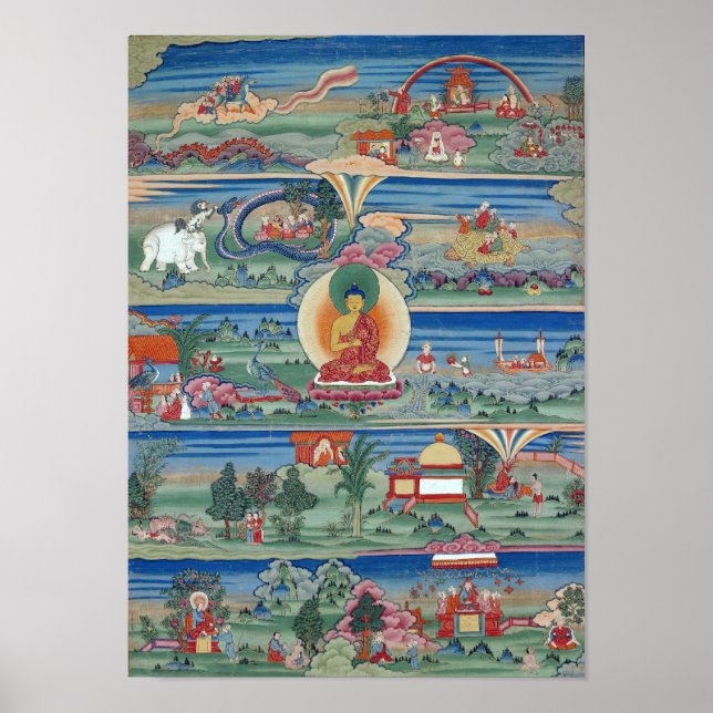 Póster Tanque butanés pintado de tanka de los cuentos de  (Frente)