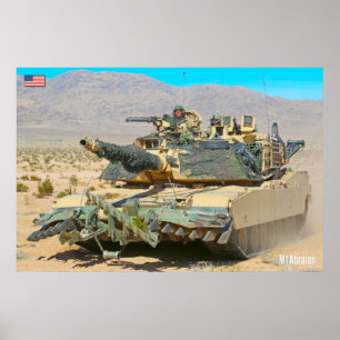 Póster TANQUE DE BATALLA - M1 Abrams