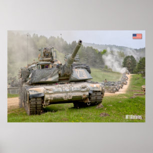 Póster TANQUE DE BATALLA - M1 Abrams