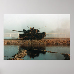 Póster Tanque de batalla principal de M60 Patton