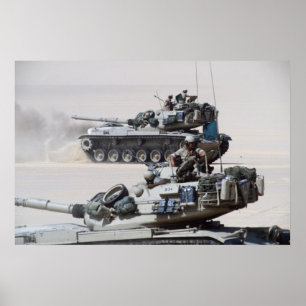 Póster Tanque de batalla principal de M60 Patton