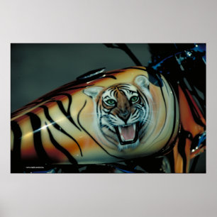 Póster Tanque de combustible de Harley - S.D.