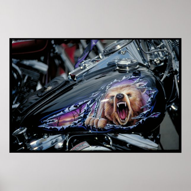 Póster tanque de combustible pintado por personalizados D (Frente)