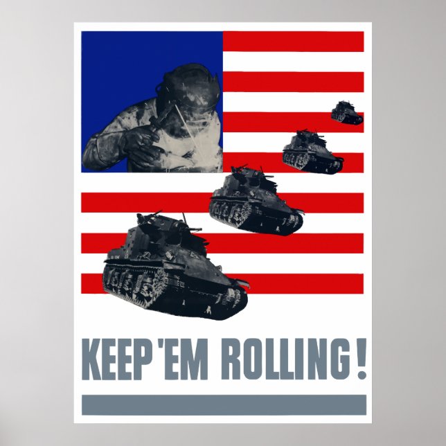 Póster Tanques... Mantenlos. (Frente)