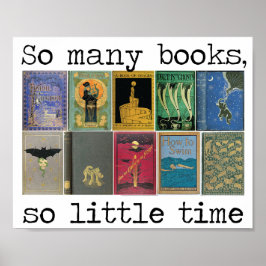 Póster Tantos libros, tan poca cita de tiempo