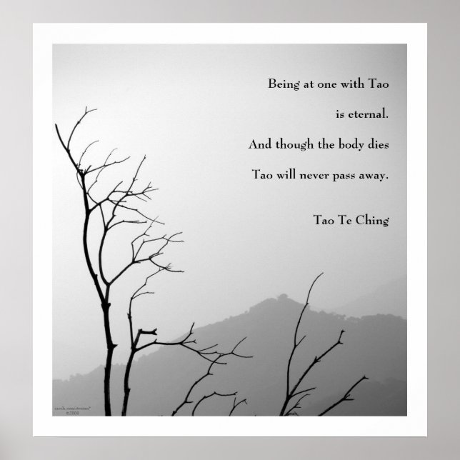 Póster Tao Te Ching No.1 / Poster (Frente)