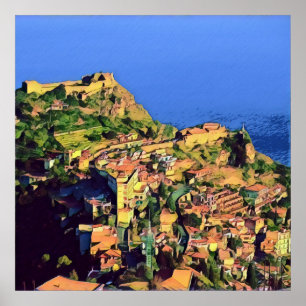 Póster TAORMINA - Sicilia -
