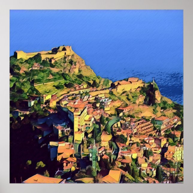 Póster TAORMINA - Sicilia - (Frente)
