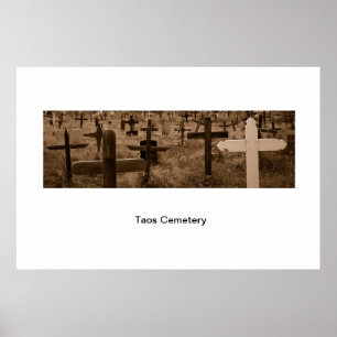 Póster Taos Cemetary