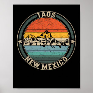 Póster Taos Nuevo México Esquí Taos Ski Valley Snowboardi