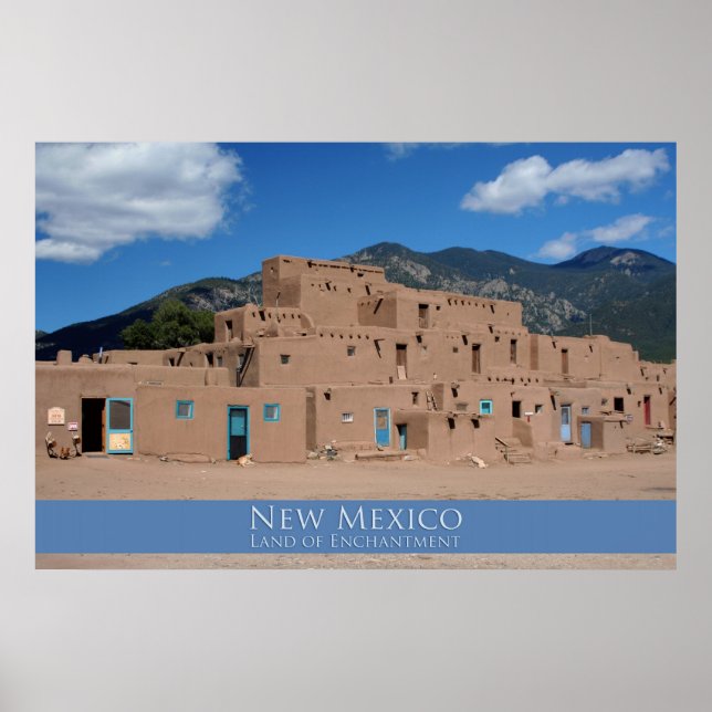 Póster Taos Pueblo Poster (Frente)