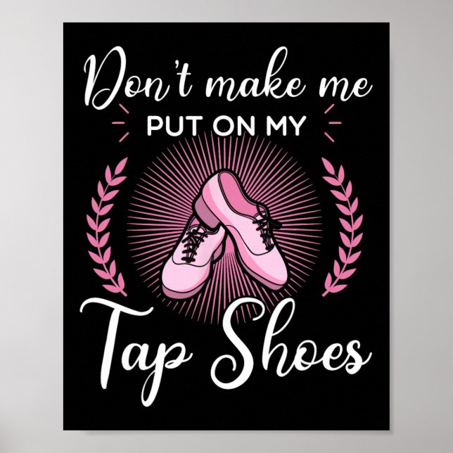 Póster Tap Dance Dance Bailarín Ritmo Tapping Shoes Soft (Frente)