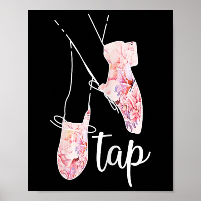 Póster Tap Dance Lover Tap Dancer Danzando Maestra (Frente)