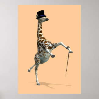 Póster Tap Dancing Giraffe