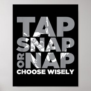 Póster Tap Snap O Nap Brazillian Jiu Jitsu Bjj