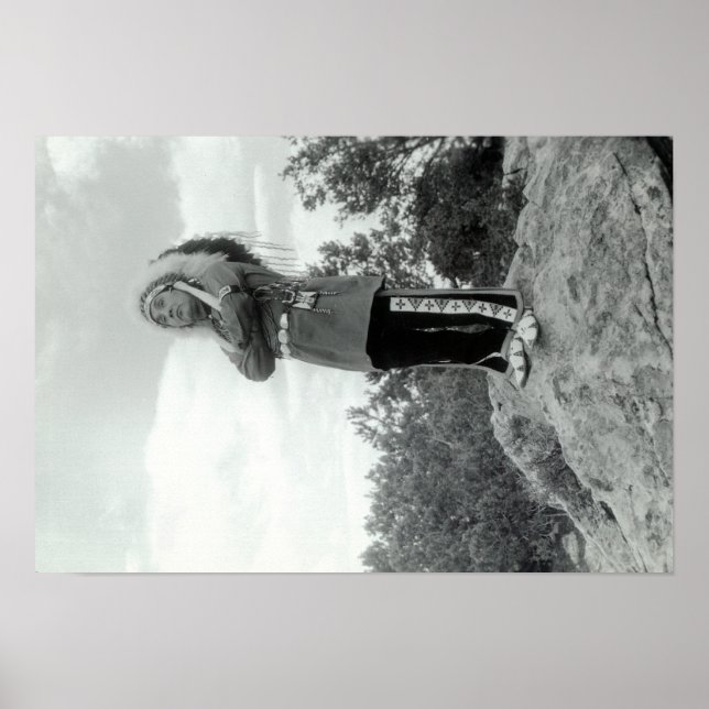 Póster Tap-Tu-Ka Posing, Famous Indian Tenor (Frente)