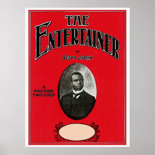 Póster Tapa de la canción de Scott Joplin (Frente)