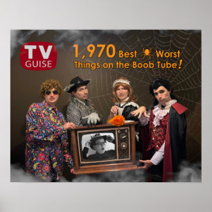 Póster Tapa de la guía de la TV de los ruidos de la grave