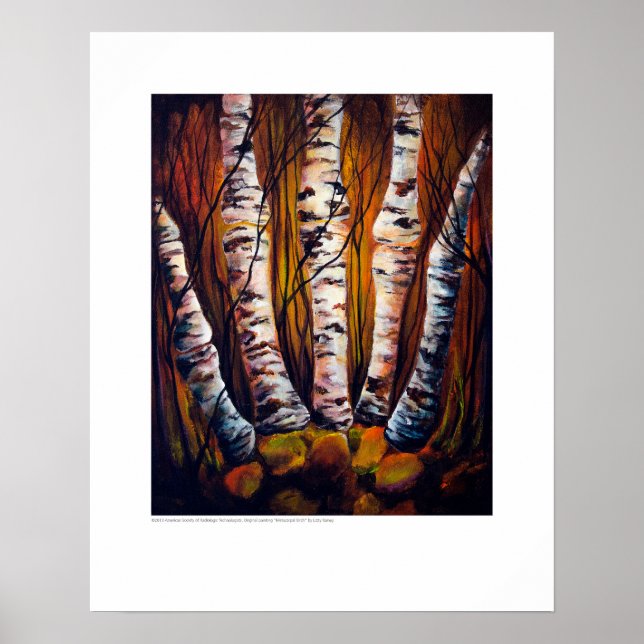 Póster Tapa de rayos X - Metacarpal Birch por L. Rainey (Frente)