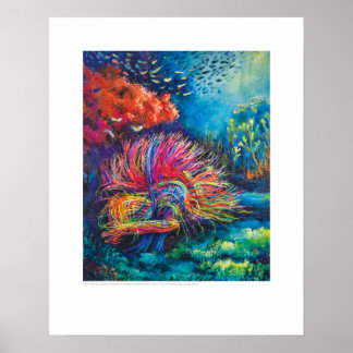 Póster Tapa de rayos X - Resonancia magnética de coral cr