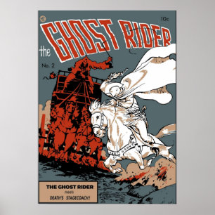 Póster Tapa del cómic del conductor fantasma