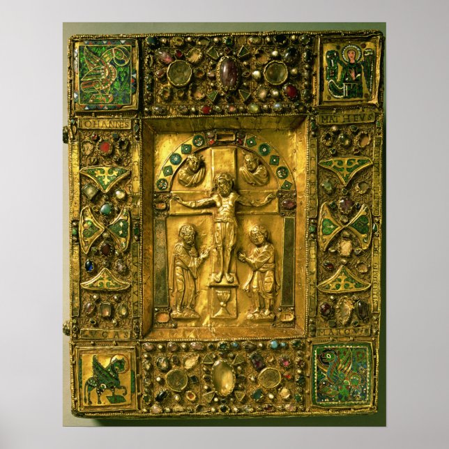 Póster Tapa del Evangelio, Ottonia, Alemania, siglo XI (g (Frente)