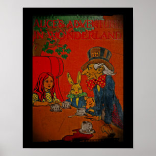 Póster Tapa del Fiesta de té de Mad Hatter