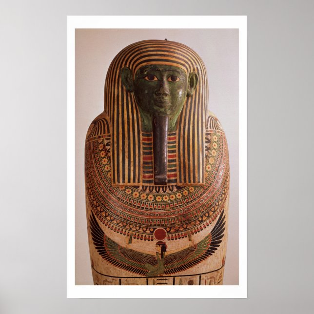 Póster Tapa exterior del sarcófago de Psametik I (664-61) (Frente)