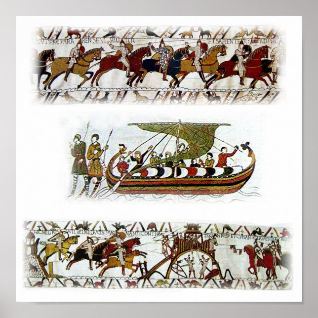 Póster Tapiz Bayeau del siglo XI (Frente)