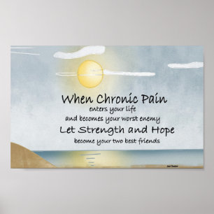 Póster Tapiz crónico del dolor