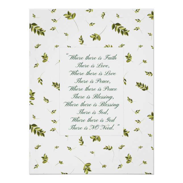 Póster Tapiz de Bendición para el Hogar Dulce (Anverso)