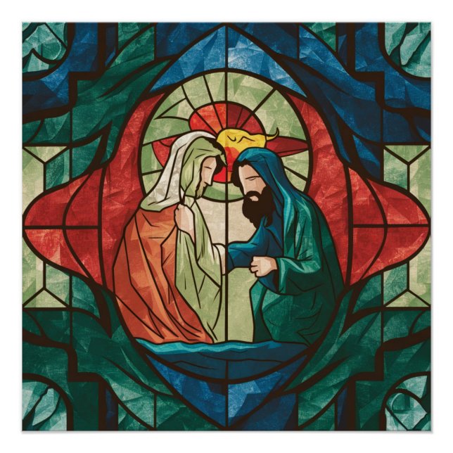 Póster Tapiz de geometría sagrada (Anverso)