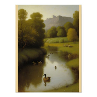 Póster Tapiz de pared taponado de madera