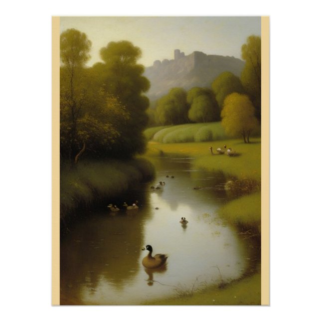 Póster Tapiz de pared taponado de madera (Anverso)