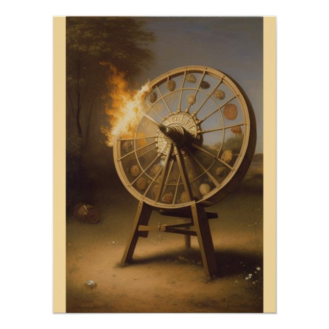Póster Tapiz de pared taponado de madera (Anverso)