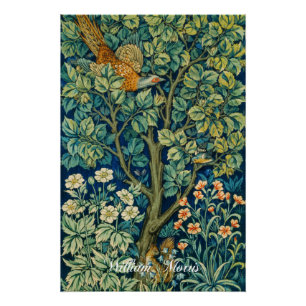 Póster Tapiz faisán - William Morris