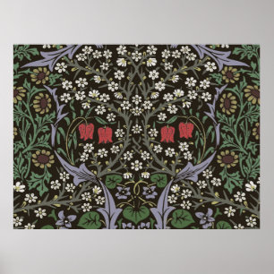 Póster Tapiz floral de William Morris Blackthorn