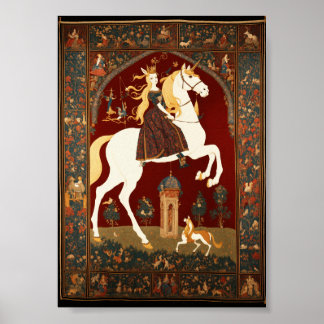 Póster Tapiz ondulado para el atardecer - Wal estético su