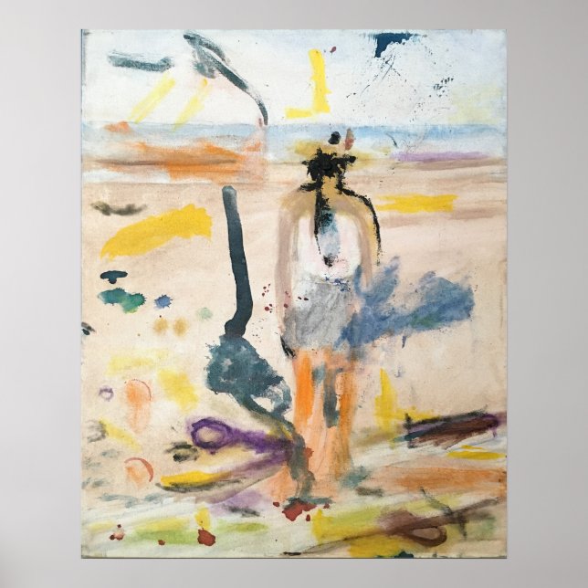 Póster "Tar & Pop-tops on Galveston Beach" Jeff Hankamer (Frente)