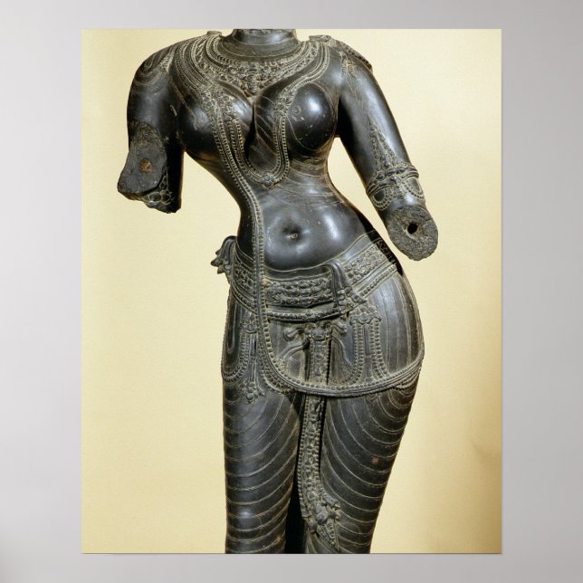 Póster Tara, Nalanda, Bihar, Dinastía Pala (piedra) (Frente)