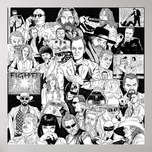 Póster Tarantino (Frente)