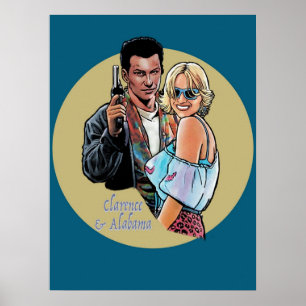 Póster Tarantino Verdadero Romance Clarence Alabama