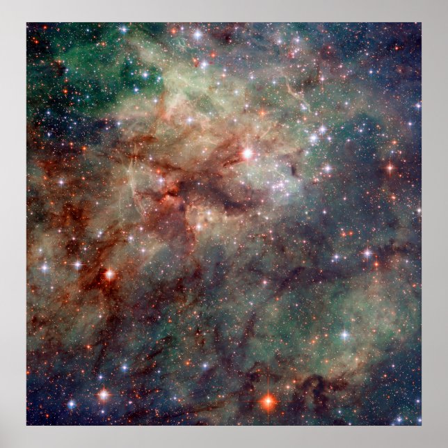 Póster Tarantula Nebula Hubble Space (Frente)