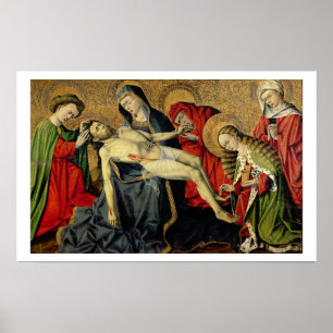 Póster Tarascon Pieta, Escuela Provenzal (petróleo en pan