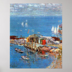 Póster Tarde de agosto, Appledore de Childe Hassam