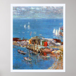 Póster Tarde de agosto, Appledore de Childe Hassam