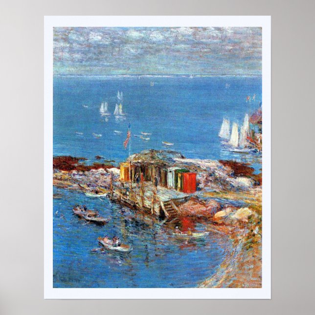 Póster Tarde de agosto, Appledore de Childe Hassam (Frente)