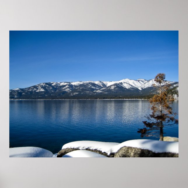 Póster Tarde de invierno en el lago Tahoe II (Frente)